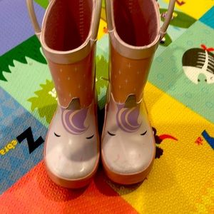 Cat and jack unicorn rain boots